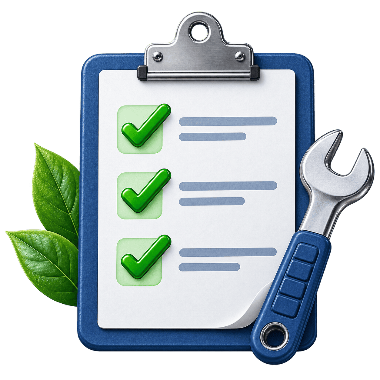 HVAC maintenance checklist illustration